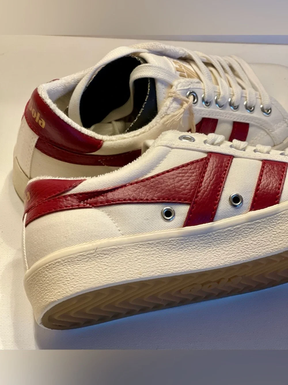 NIB GOLA VEGAN CLASSICS WOMENS TENNIS MARK COX SNEAKERS SIZE 5 - Picture 4 of 12